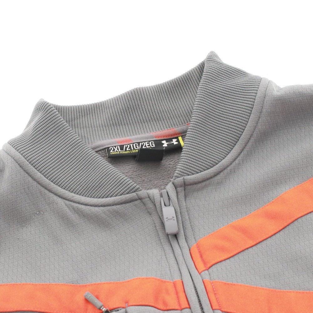 Under Armour Men's 2XL Gray Hoodie with Zipper Pockets