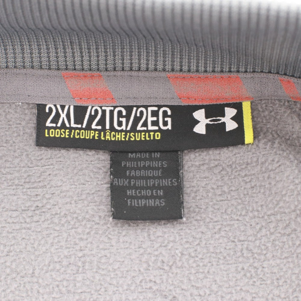 Under Armour Men's 2XL Gray Hoodie with Zipper Pockets