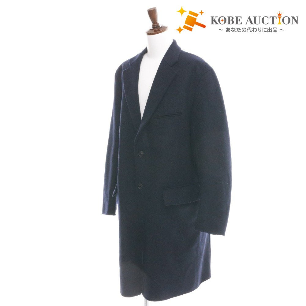 ■ ユニクロ ＋J コート アウター ボタン ポケット メンズ XXL ダークネイビー系