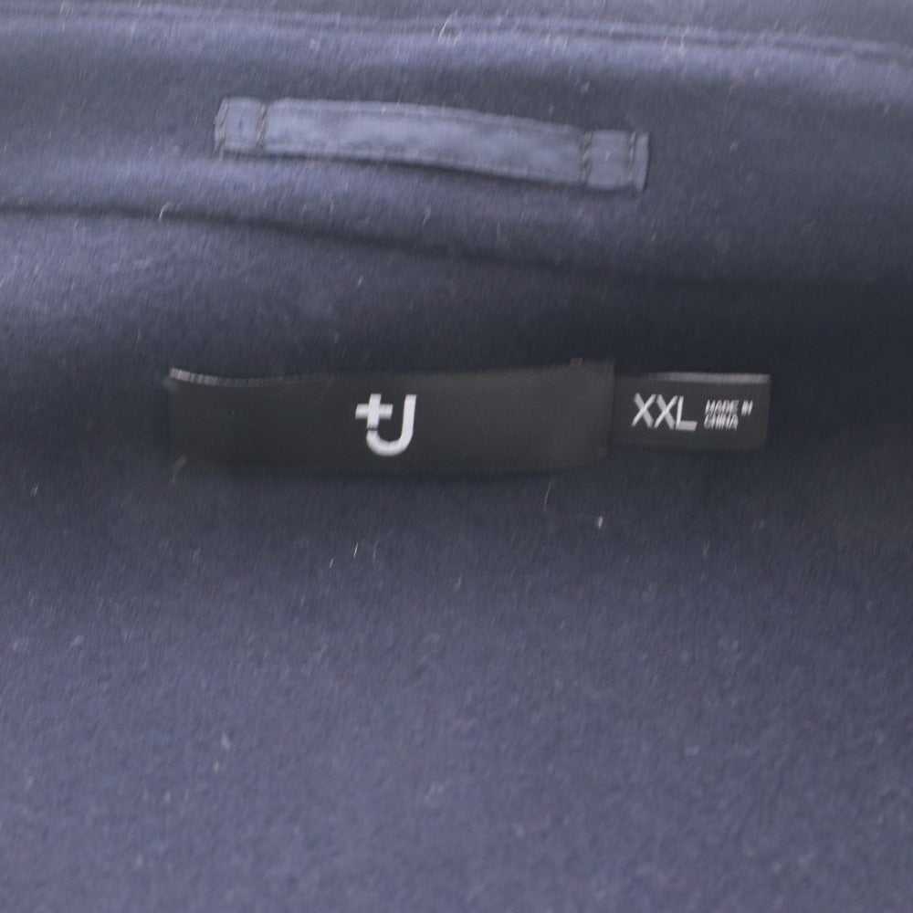 ■ ユニクロ ＋J コート アウター ボタン ポケット メンズ XXL ダークネイビー系