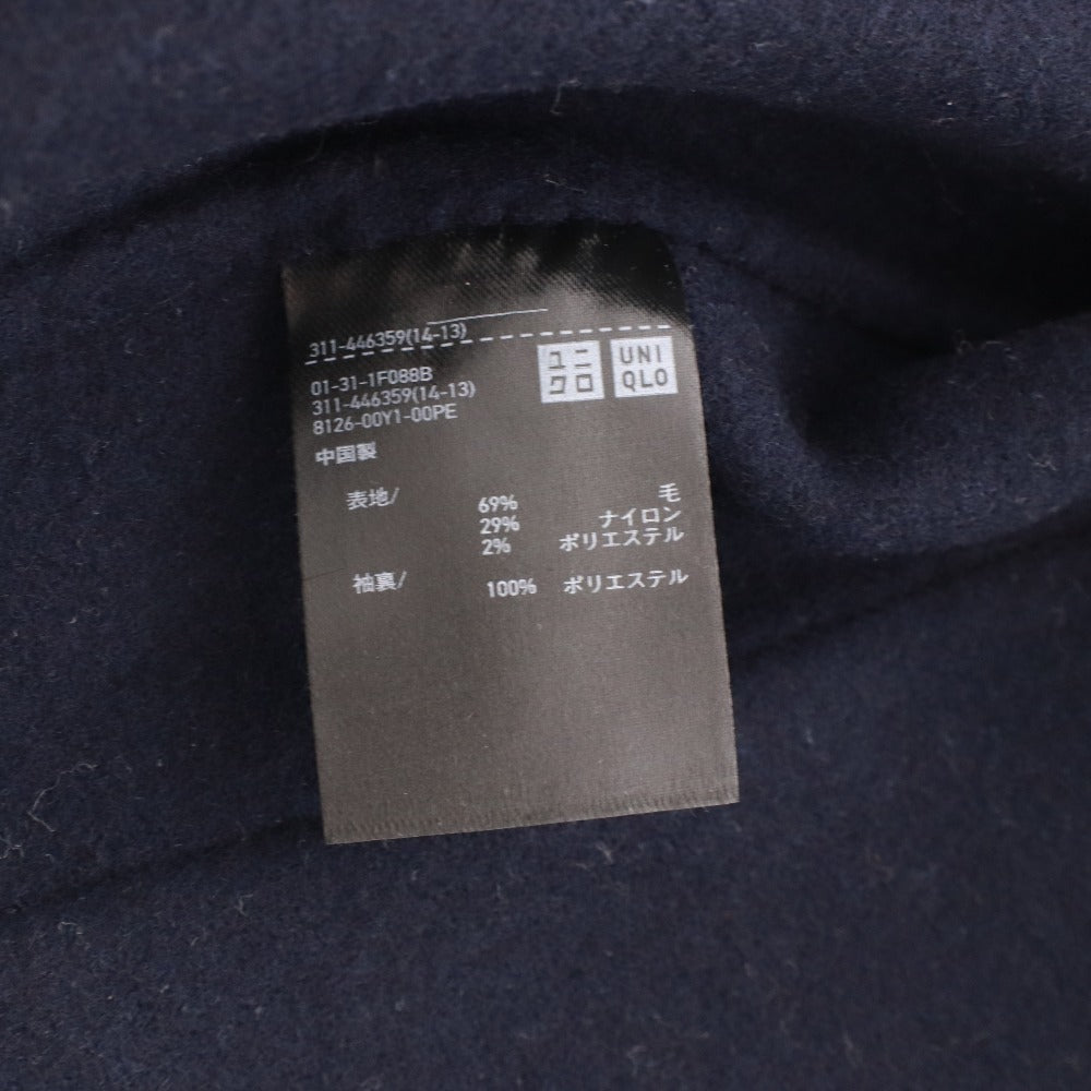 ■ ユニクロ ＋J コート アウター ボタン ポケット メンズ XXL ダークネイビー系