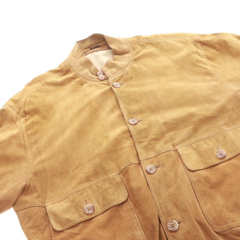 Henry Morell Men's Button-Down Pocket Jacket, Size 58, Light Brown and Orange