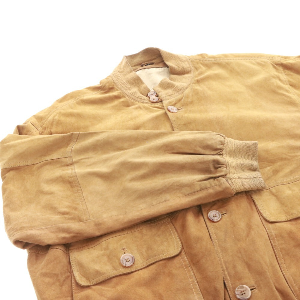 Henry Morell Men's Button-Down Pocket Jacket, Size 58, Light Brown and Orange