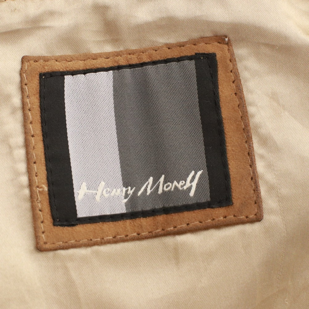 Henry Morell Men's Button-Down Pocket Jacket, Size 58, Light Brown and Orange