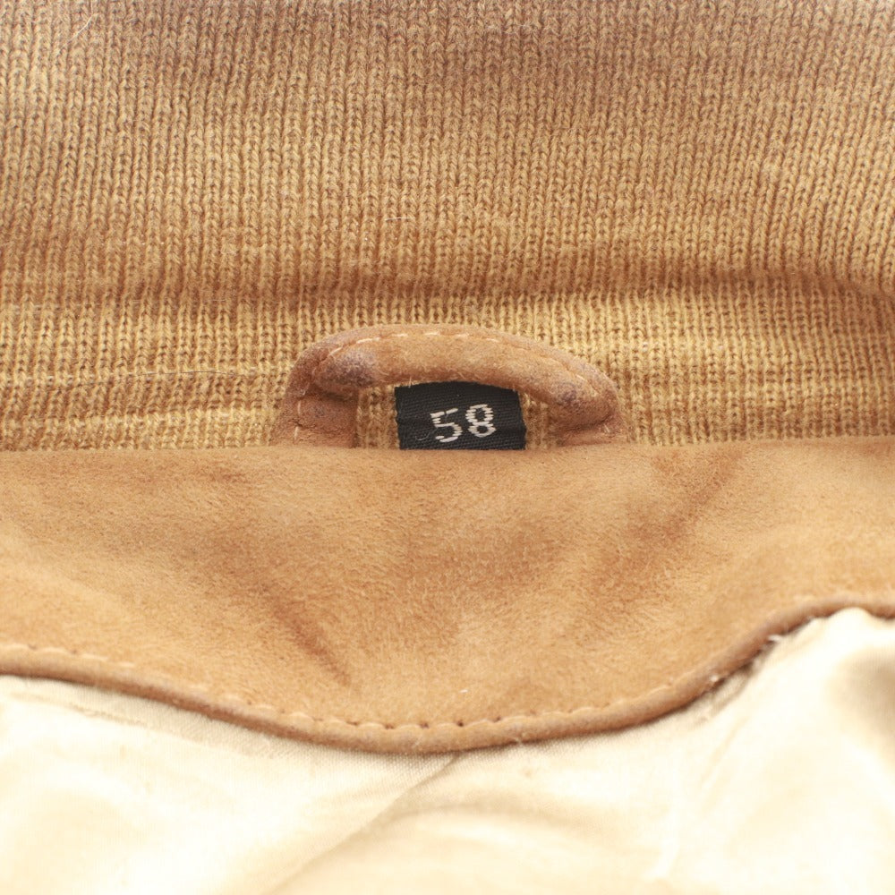 Henry Morell Men's Button-Down Pocket Jacket, Size 58, Light Brown and Orange