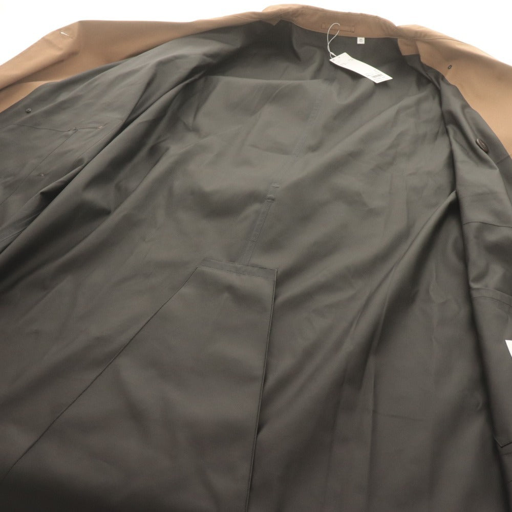 ■ ユニクロU UNIQLO U ブロックテックトレンチコート 長袖 防風 耐水 透湿性 メンズ XXL ブラウン タグ付き 未使用