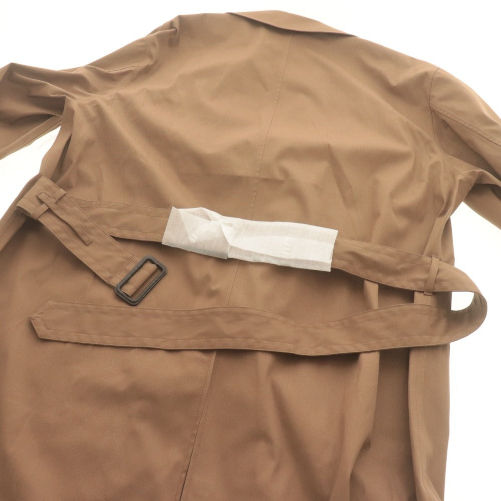 ■ ユニクロU UNIQLO U ブロックテックトレンチコート 長袖 防風 耐水 透湿性 メンズ XXL ブラウン タグ付き 未使用