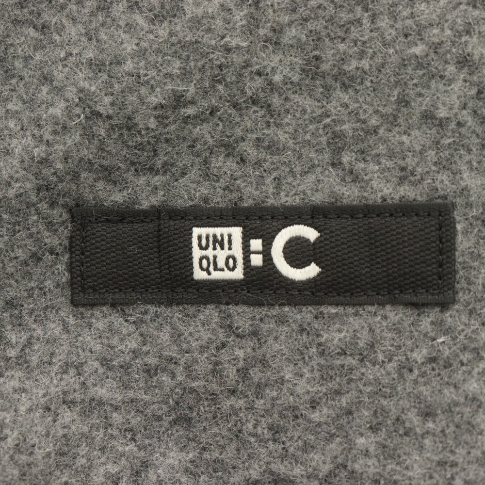 ■ ユニクロ UNIQLO U 2024AW ダブルフェイスコート 長袖 ロング ステンカラー メンズ XXL グレー