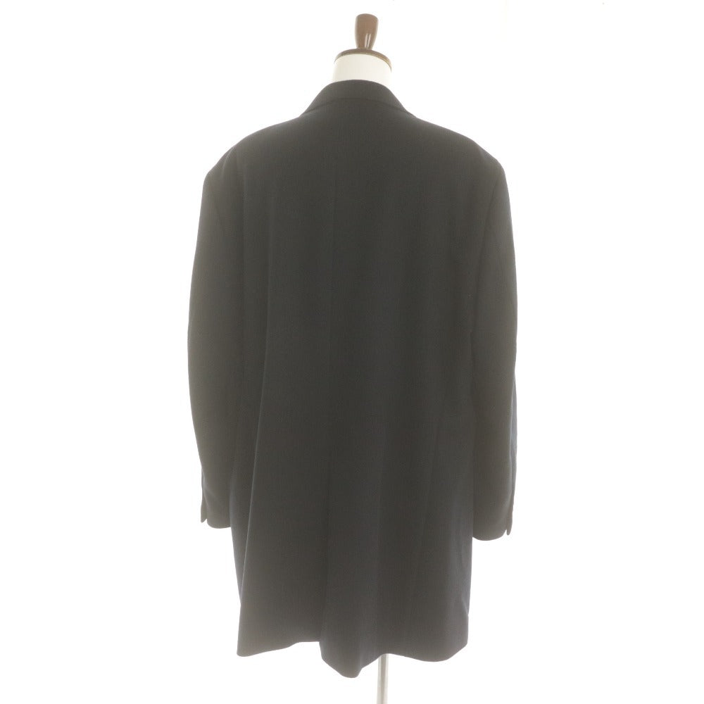 ■ ユニクロ UNIQLO ウールカシミヤチェスターコート 長袖 312-156375 アウター カシミヤ混 ロング メンズ 3XL ネイビー