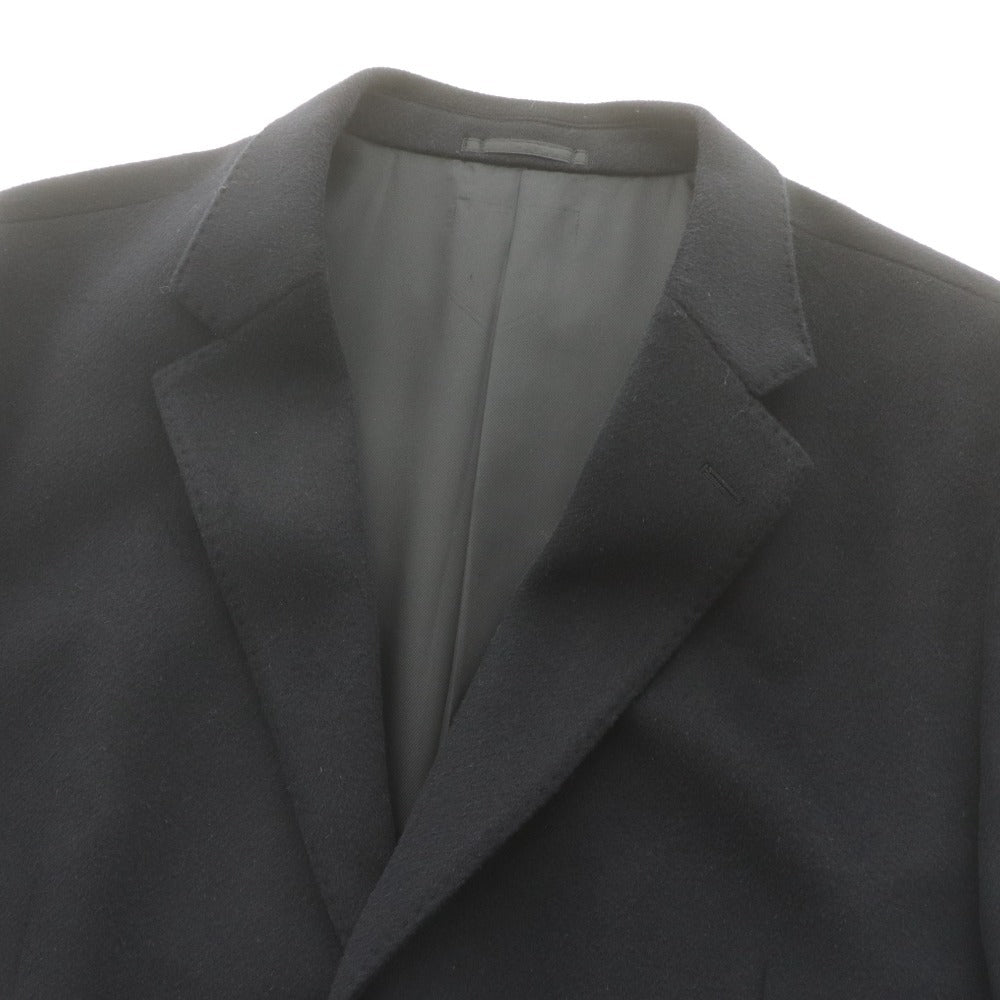 ■ ユニクロ UNIQLO ウールカシミヤチェスターコート 長袖 312-156375 アウター カシミヤ混 ロング メンズ 3XL ネイビー