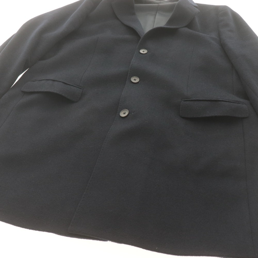 ■ ユニクロ UNIQLO ウールカシミヤチェスターコート 長袖 312-156375 アウター カシミヤ混 ロング メンズ 3XL ネイビー