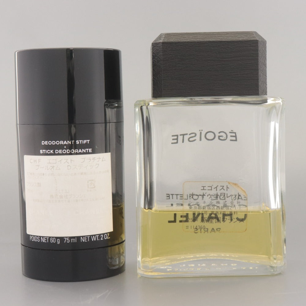 ■ シャネル CHANEL エゴイスト 香水 2点セット まとめ売り オードゥトワレット プラチナム プールオム Dスティック メンズ 箱付き含む