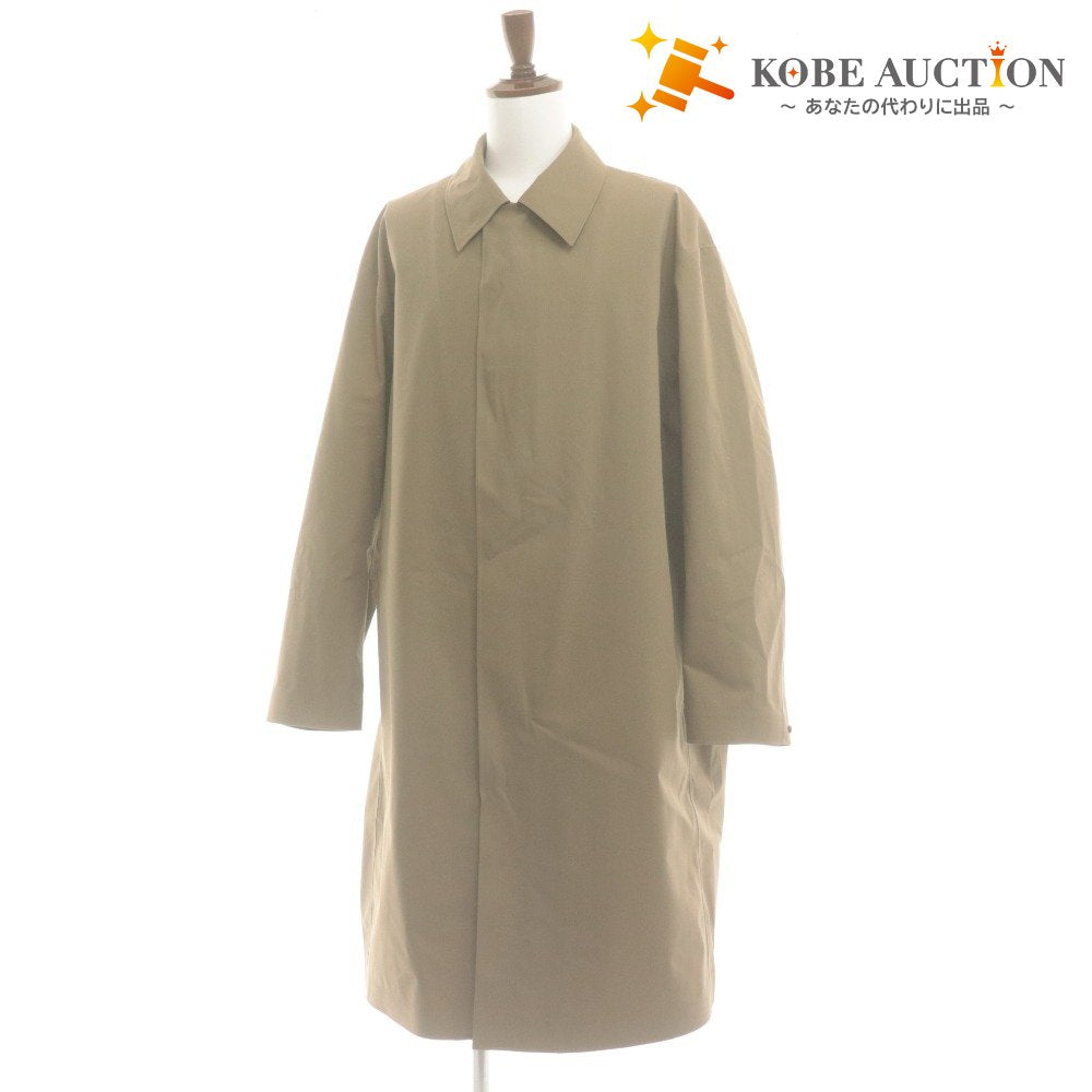 ■ ユニクロ C コート アウター ステンカラー 2024 無地 撥水 メンズ XXL カーキ