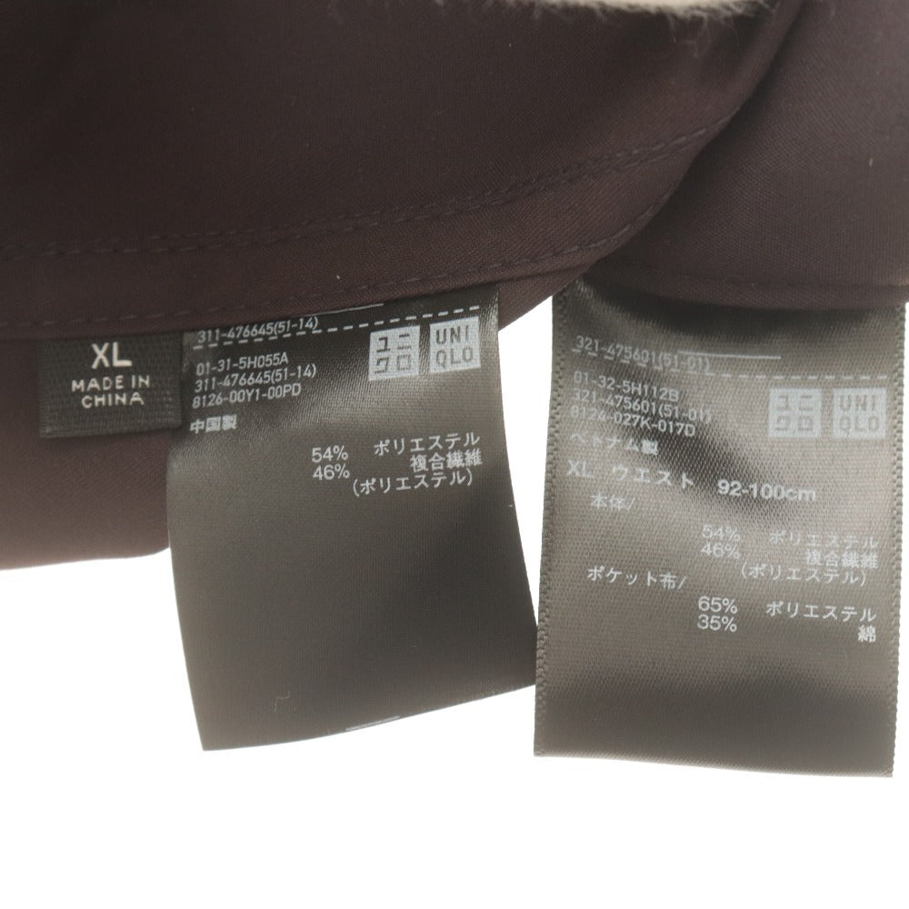 ■ ユニクロ C ジャケット パンツ スーツ セットアップ トップス ボトムス メンズ XL ボルドー