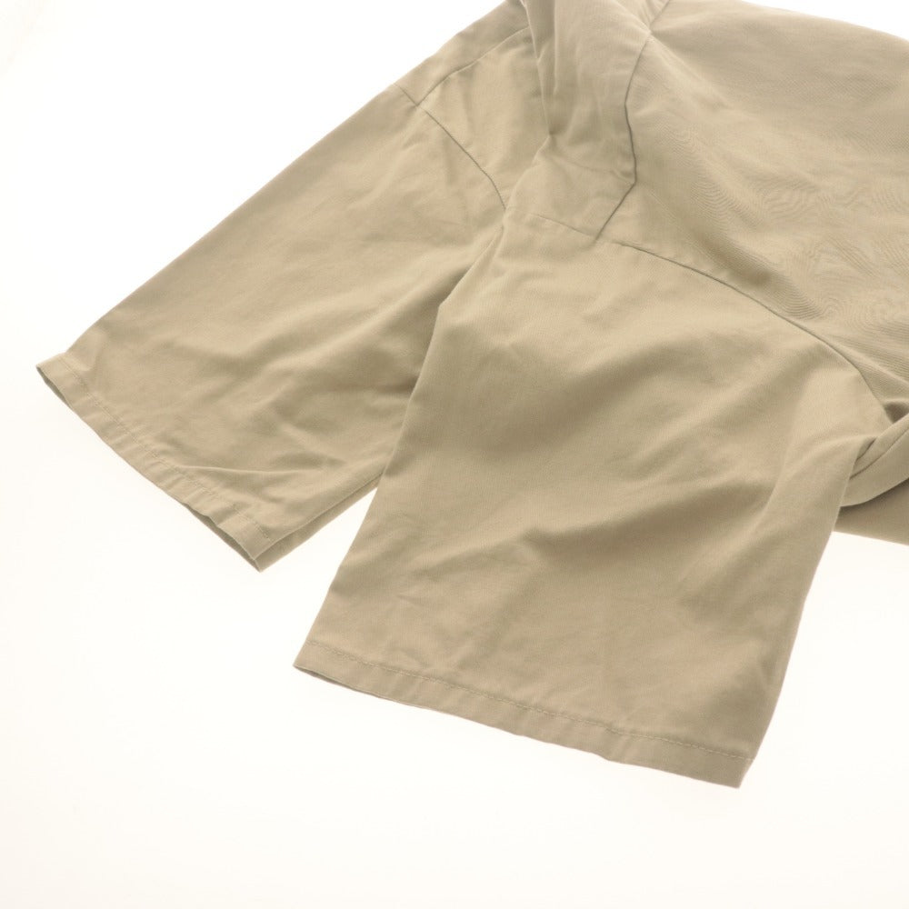 ■ RED KAP Work Shirt Short Sleeve Top Outerwear Godwin Plumbing Ron Logo Front Button Cotton Men's XL Light Beige
