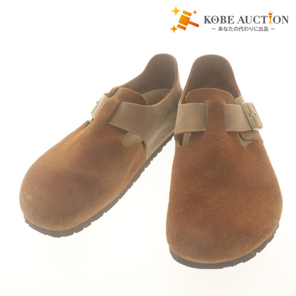 ■ BIRKENSTOCK Comfort Shoes Leather Shoes Suede LONDON Sandals Men's 27cm Light Brown