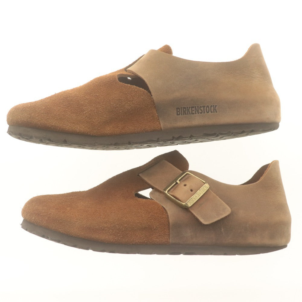 ■ BIRKENSTOCK Comfort Shoes Leather Shoes Suede LONDON Sandals Men's 27cm Light Brown