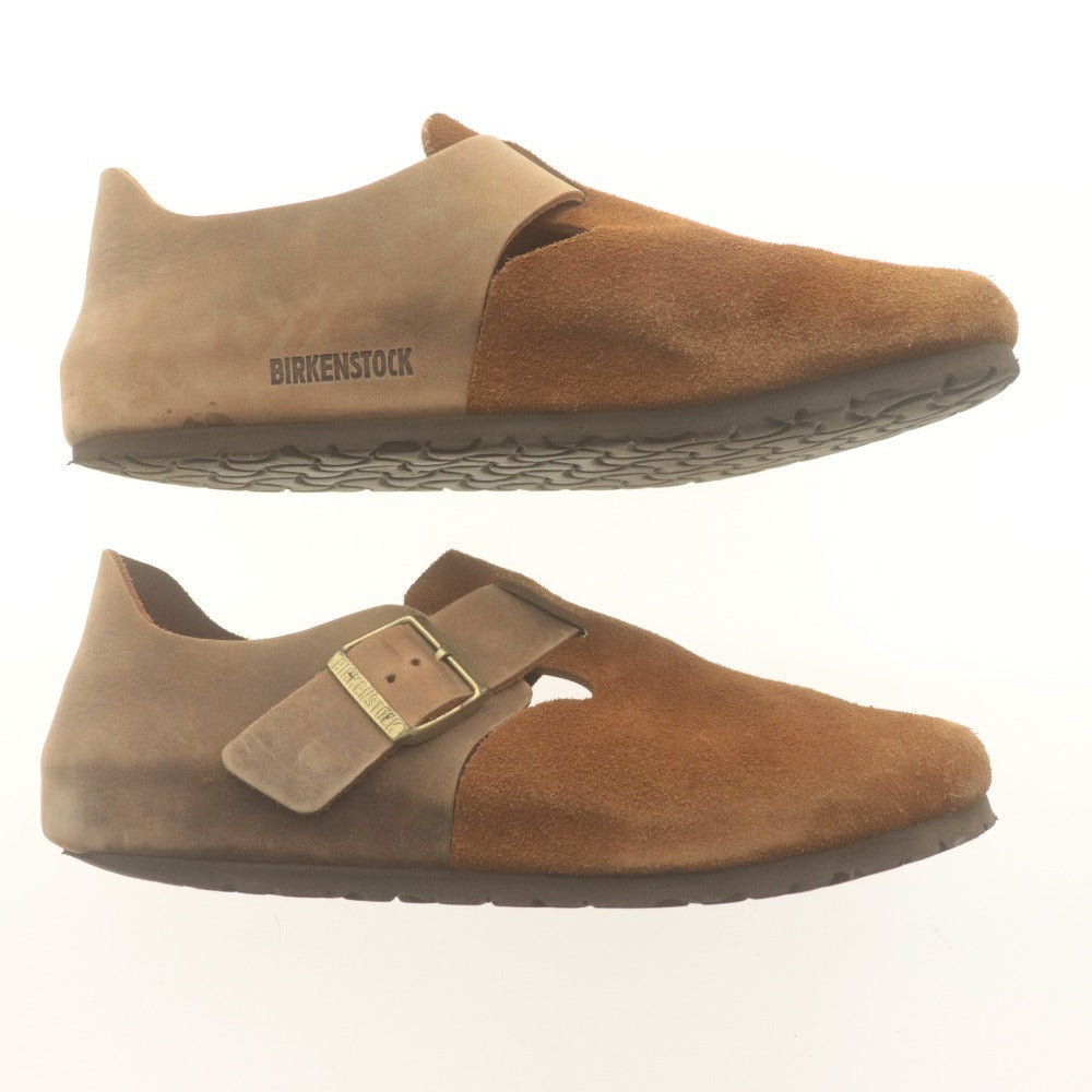 ■ BIRKENSTOCK Comfort Shoes Leather Shoes Suede LONDON Sandals Men's 27cm Light Brown