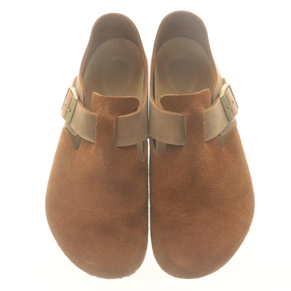 ■ BIRKENSTOCK Comfort Shoes Leather Shoes Suede LONDON Sandals Men's 27cm Light Brown