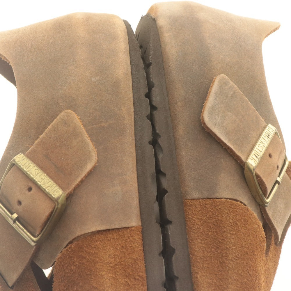 ■ BIRKENSTOCK Comfort Shoes Leather Shoes Suede LONDON Sandals Men's 27cm Light Brown