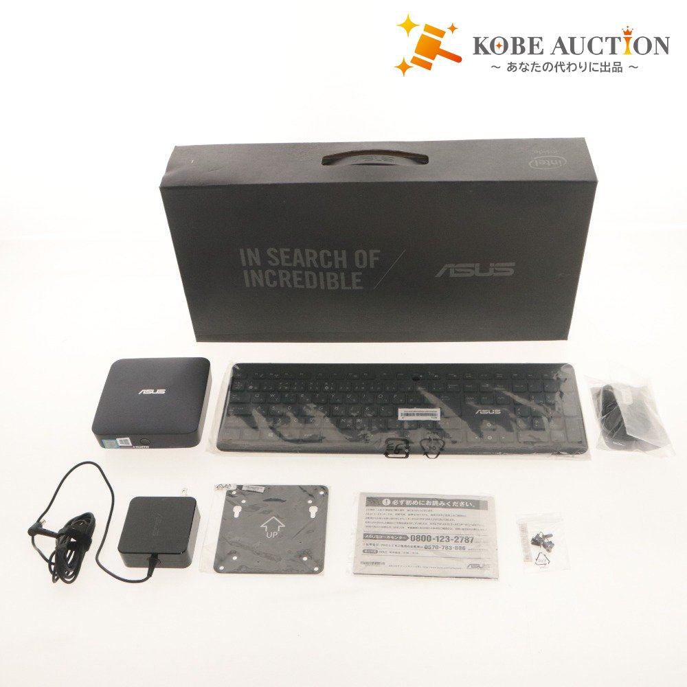 ■ ASUS ミニPC VivoMini UN65 Core i7-6500U メモリ 16GB SSD 128GB Windows 10 Home キーボード,マウス,付属品付き 初期化/動作確認済み