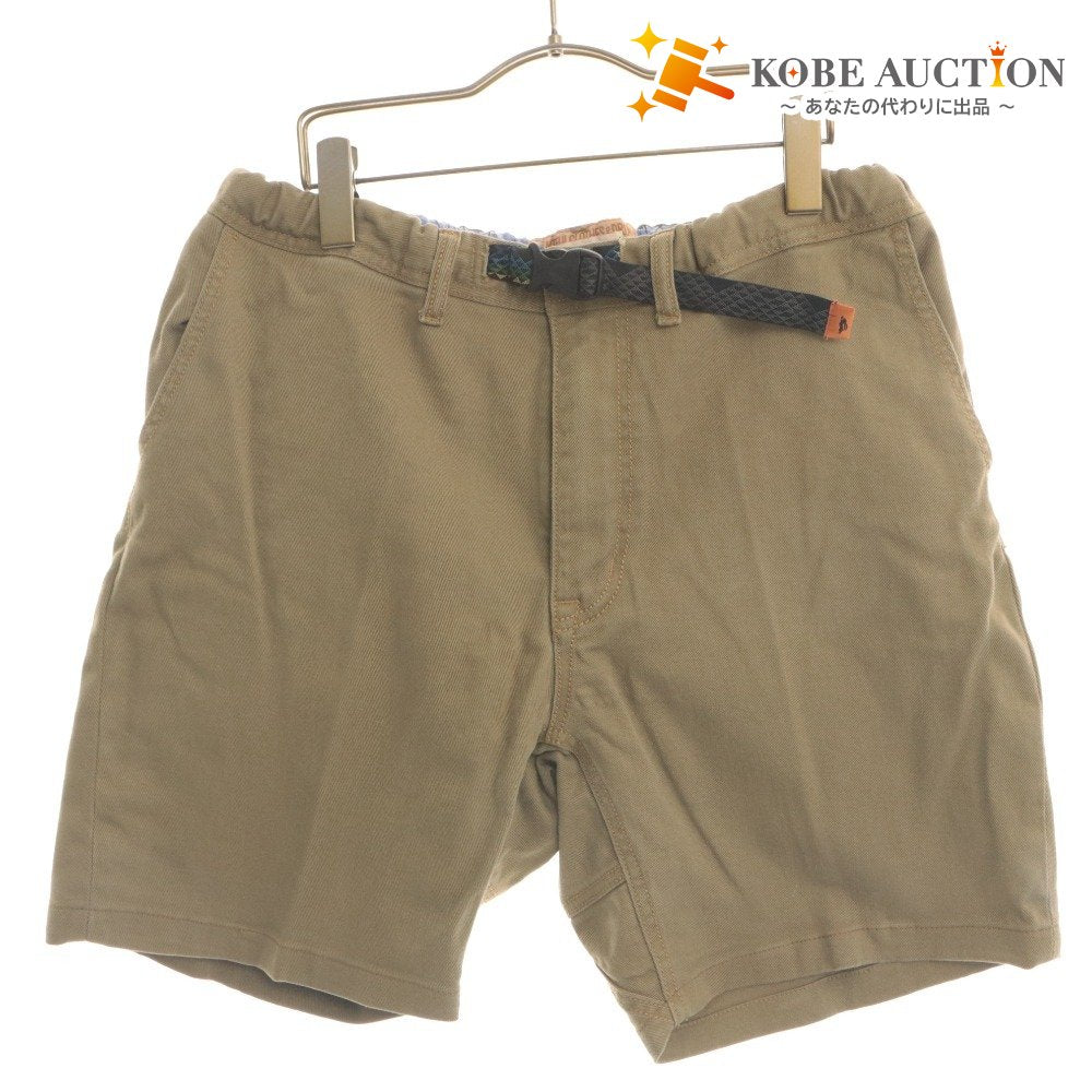 ■ KRIFF MAYER Climbing Shorts Bottoms Stretch Twill Belt Americana Men's XL Khaki (Read Condition)