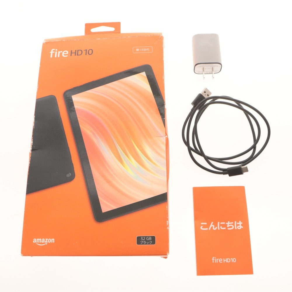 ■ Amazon アマゾン タブレット fire HD 10 第13世代 32GB ブラック TG425K 10.1インチ 付属品付き 初期化,動作確認済み