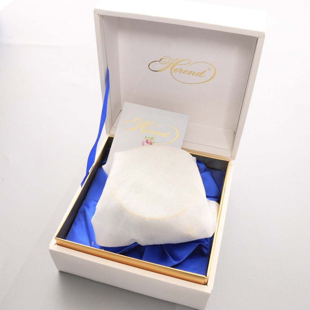 ■ Herend ヘレンド カップ ソーサー 1客セット ハプルブルクの華 洋食器 ホワイト グリーン 箱付き