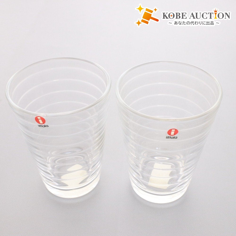 ■ iittala イッタラ ハイボール ペア グラス コップ タンブラー ガラス フィンランド製 クリア 箱付き