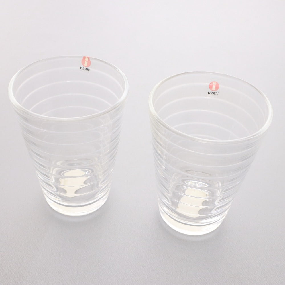 ■ iittala イッタラ ハイボール ペア グラス コップ タンブラー ガラス フィンランド製 クリア 箱付き