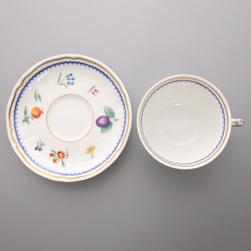 ■ Richard Ginori リチャードジノリ カップ ソーサー 2客セット 洋食器 イタリア製 イタリアンフルーツ 箱付き