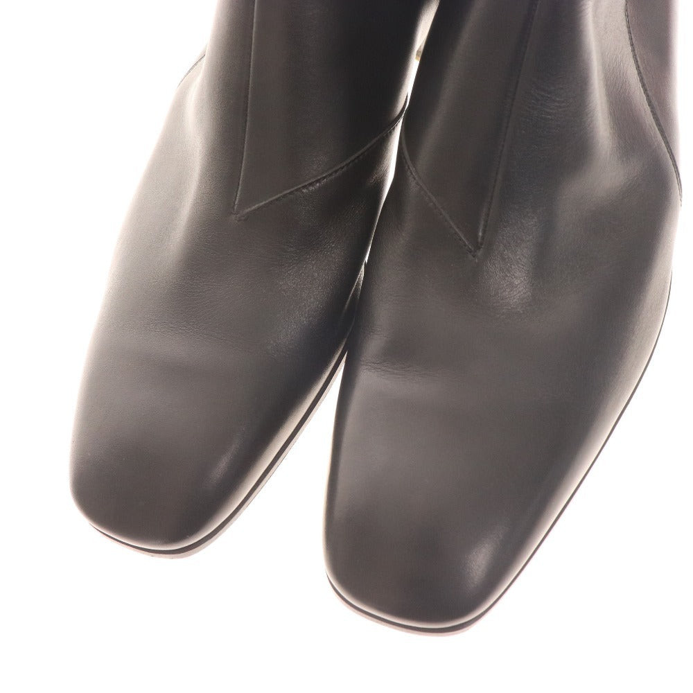 ■ Gucci short boots, boots, shoes, leather, men's, 7 1/2, 26.5cm equivalent, black, with bag