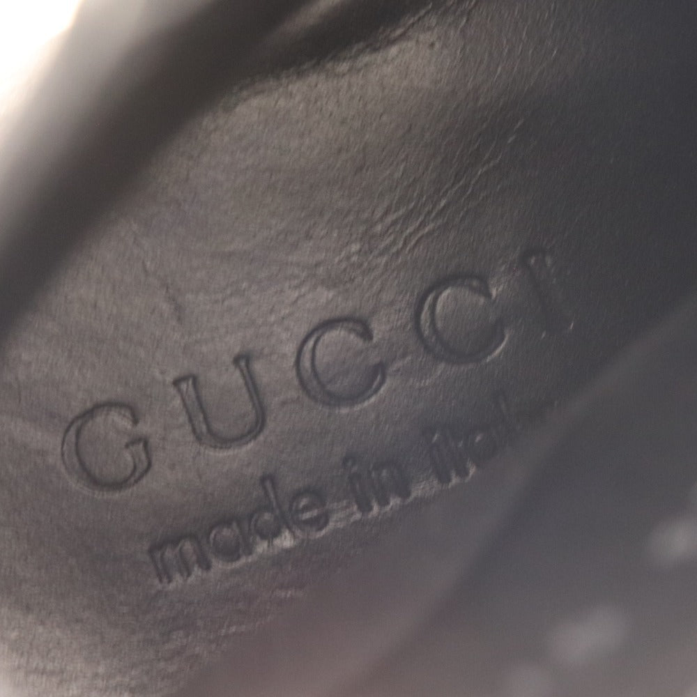 ■ Gucci short boots, boots, shoes, leather, men's, 7 1/2, 26.5cm equivalent, black, with bag