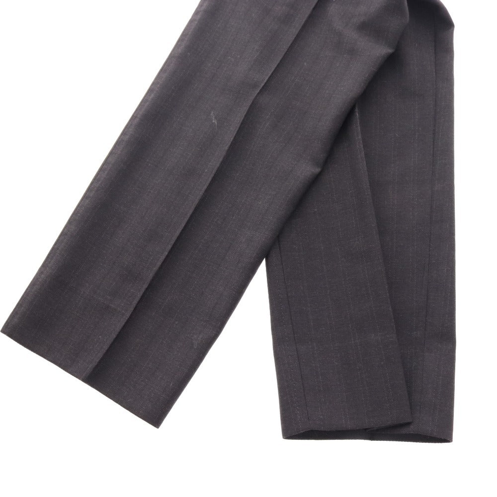 ■ ドルチェアンドガッバーナ スラックス ボトムス 裾シングル ウール メンズ 48 ダークグレー系