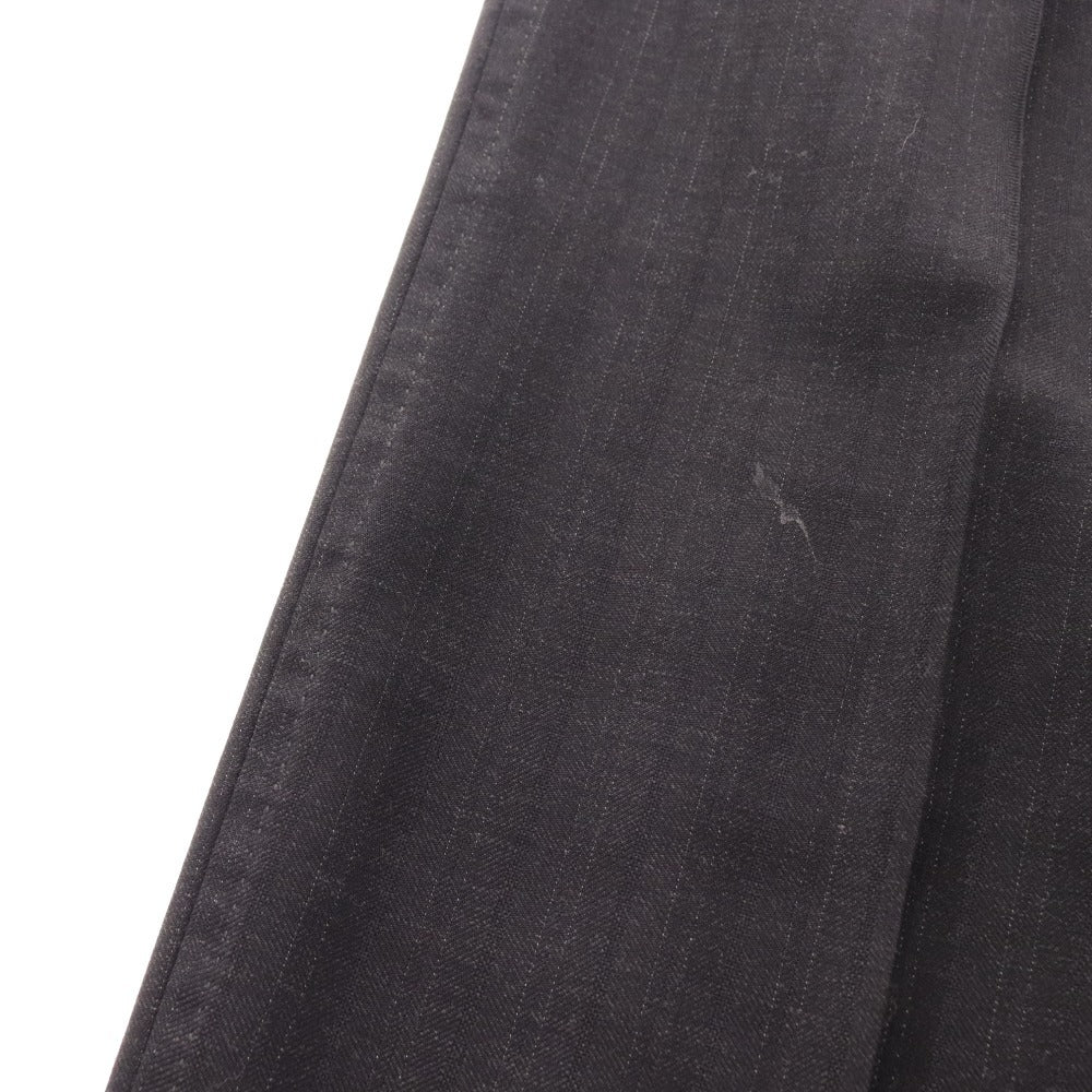 ■ ドルチェアンドガッバーナ スラックス ボトムス 裾シングル ウール メンズ 48 ダークグレー系
