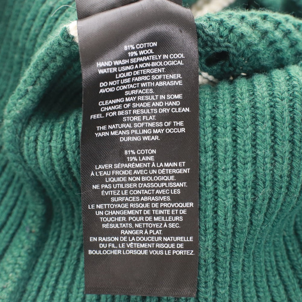 ■ セルフポートレート Self-Portrait ニット セーター 長袖 トップス ボーダー レディース S グリーン系