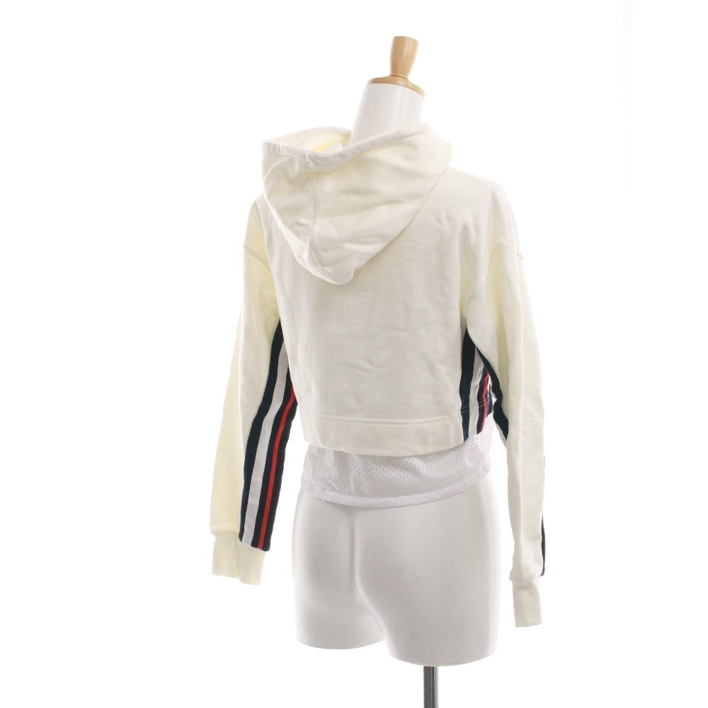 N°21 x FILA Numero Ventuno Fila Long Sleeve Hoodie 13-C100 Top Sweatshirt Sporty Women's XS Ivory