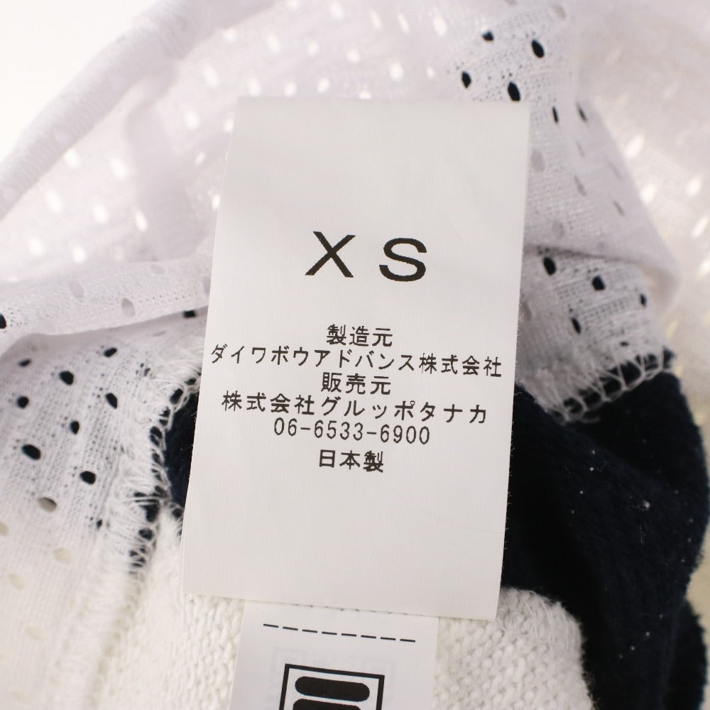 N°21 x FILA Numero Ventuno Fila Long Sleeve Hoodie 13-C100 Top Sweatshirt Sporty Women's XS Ivory