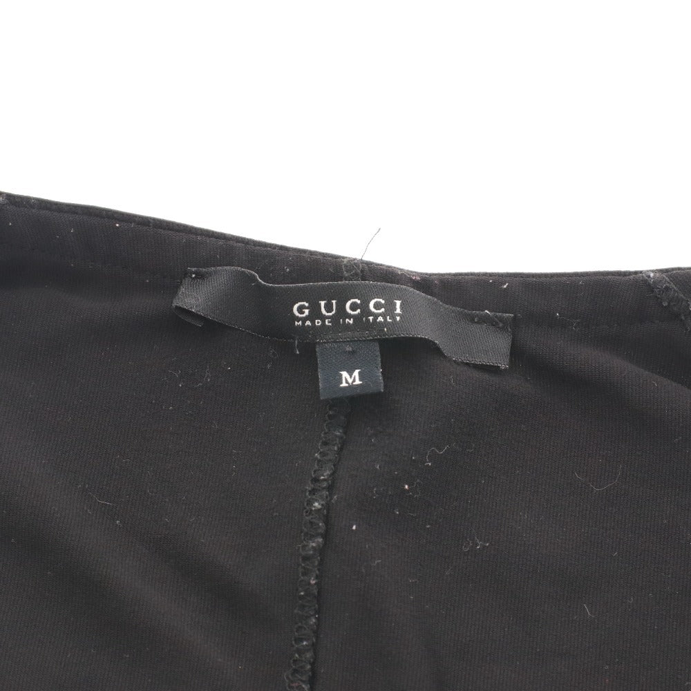 ■ GUCCI グッチ ジップアップトップス 長袖 GGマーク レディース M ブラック