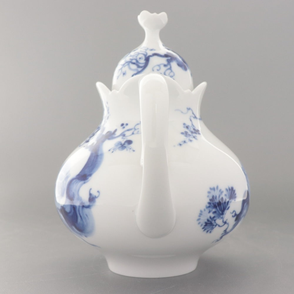 ■ MEISSEN マイセン ブルーオーキッド ティーポット コーヒー 陶器 磁器 洋食器 青白