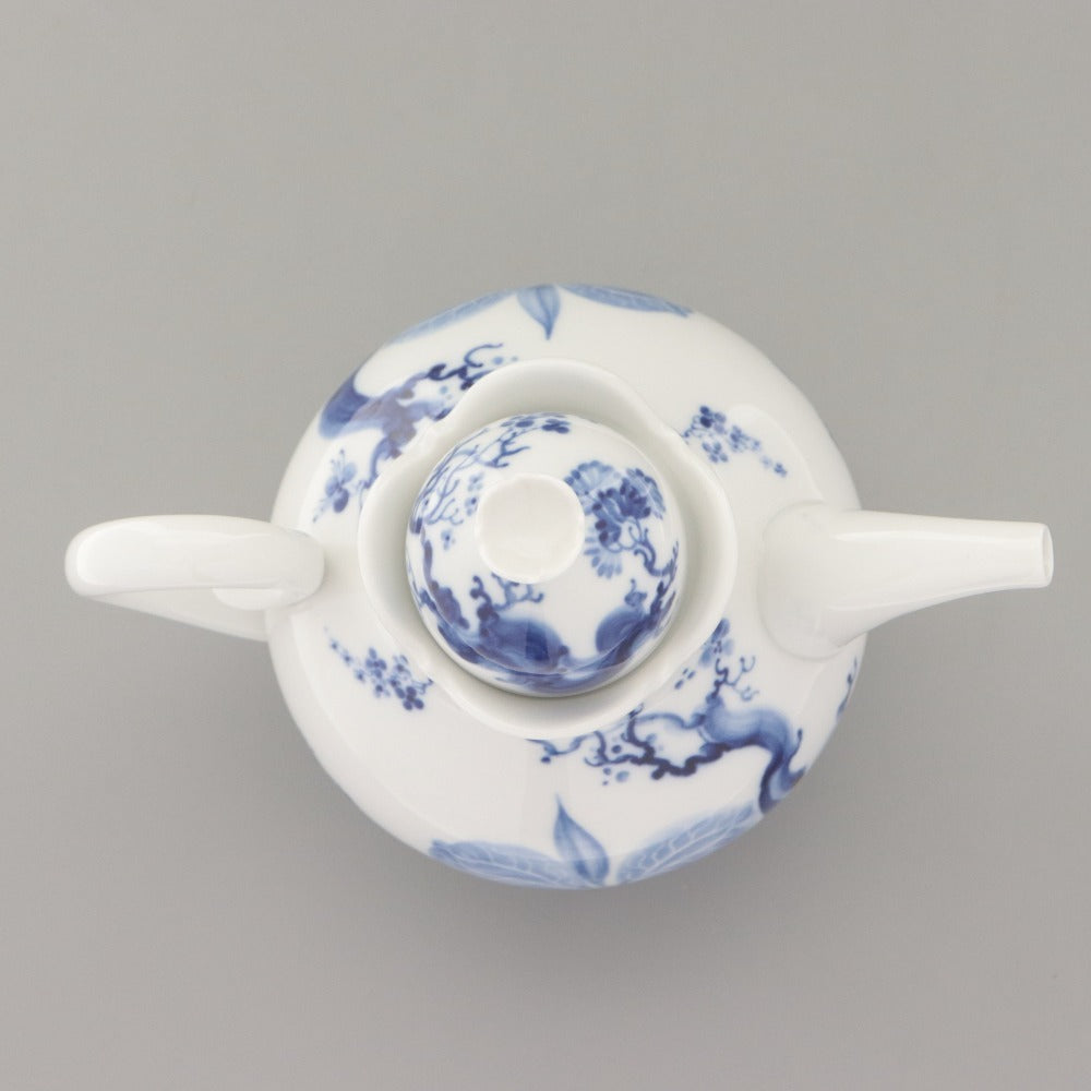 ■ MEISSEN マイセン ブルーオーキッド ティーポット コーヒー 陶器 磁器 洋食器 青白