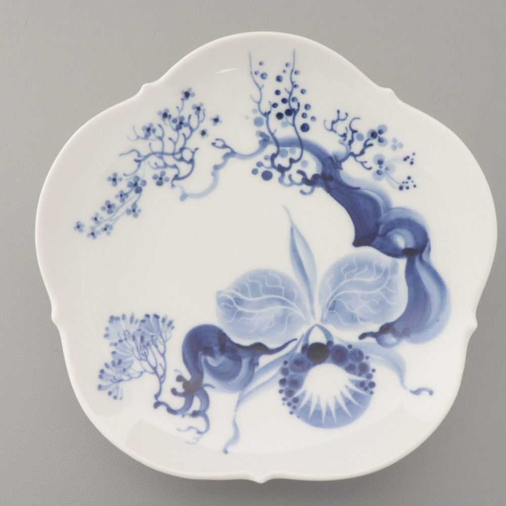 ■ Meissen マイセン ブルーオーキッド 小皿 ソーサー 23613 159P 花柄 取り皿 浅皿 洋食器 青白