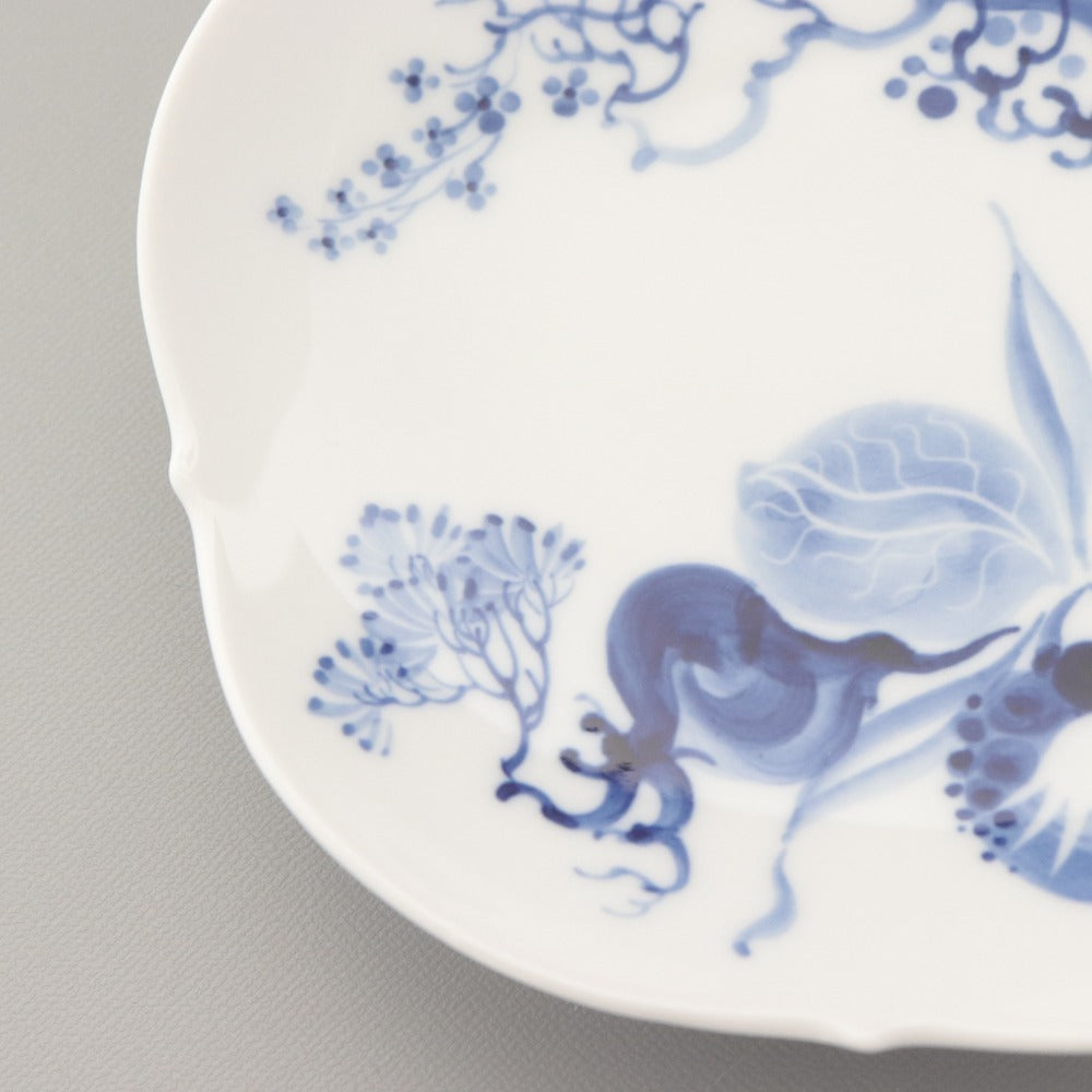 ■ Meissen マイセン ブルーオーキッド 小皿 ソーサー 23613 159P 花柄 取り皿 浅皿 洋食器 青白