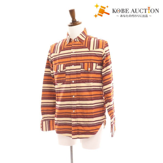 ■ Bootleg Shirt Long Sleeve Top FURTHUR Border Men's M Orange