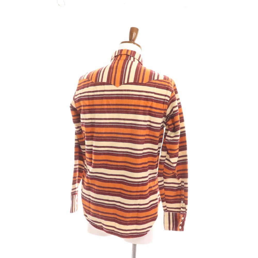 ■ Bootleg Shirt Long Sleeve Top FURTHUR Border Men's M Orange