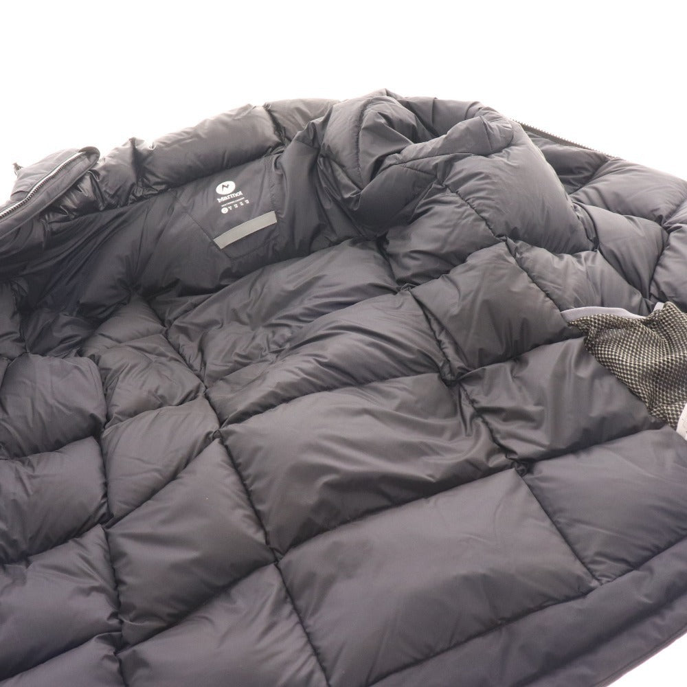 ■ Marmot Down Jacket Outerwear Nylon Embroidery Double Zip Men's M Black