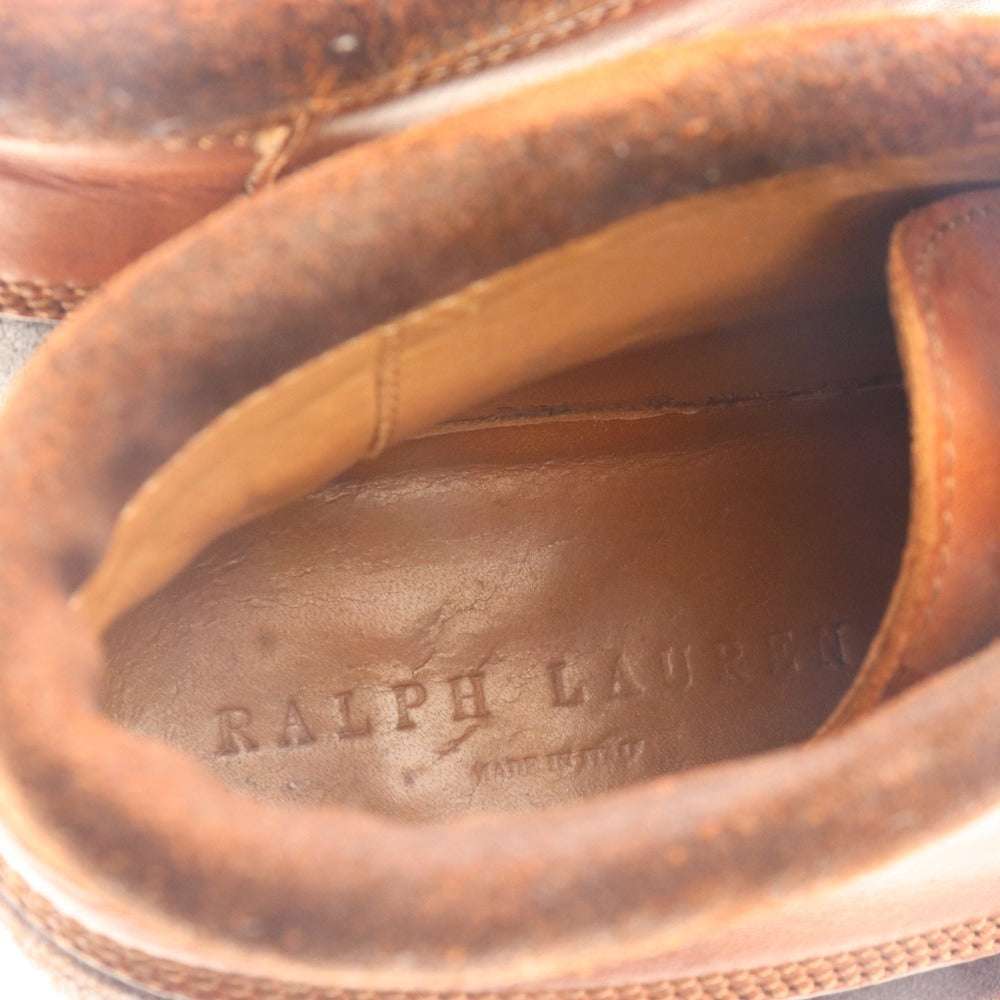 ■ Ralph Lauren ankle boots, lace-up, men's, brown