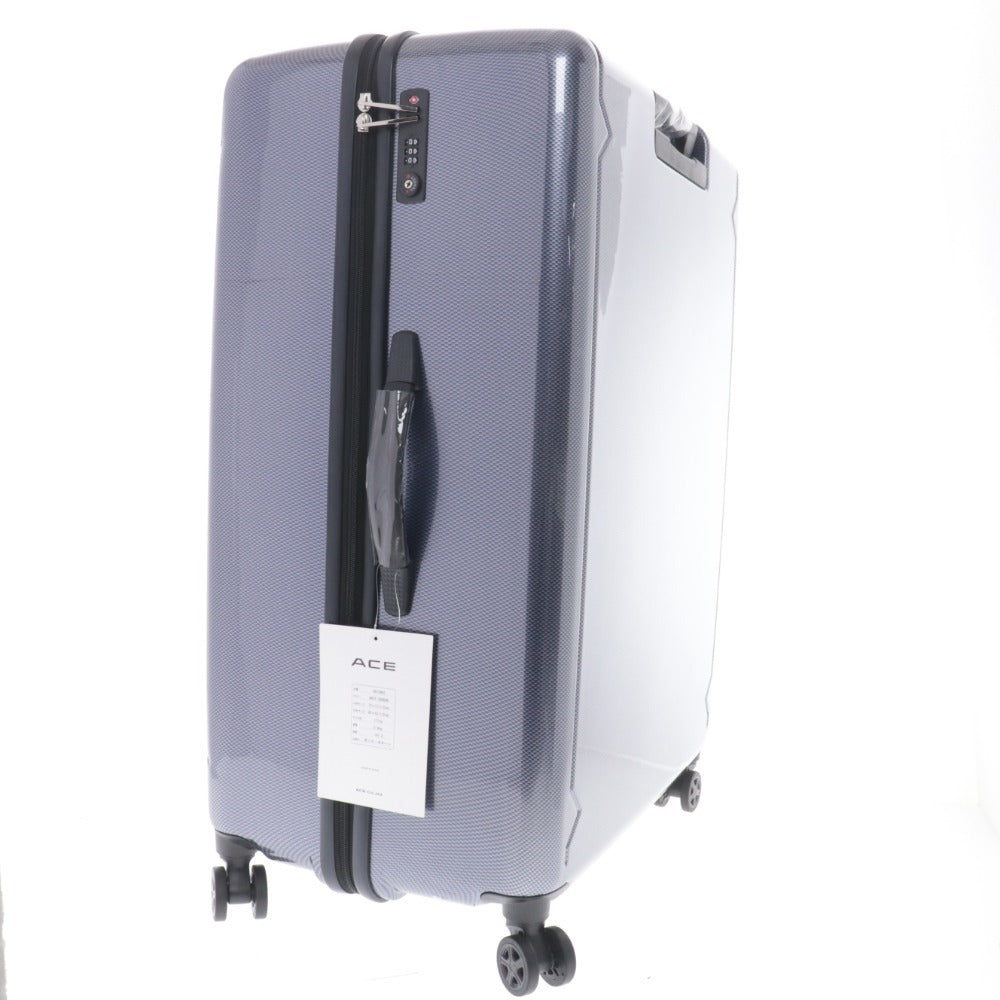 ■ Ace suitcase, carry case, 4 wheels, dial lock, large capacity, 141 cm, navy, accessories included, unused