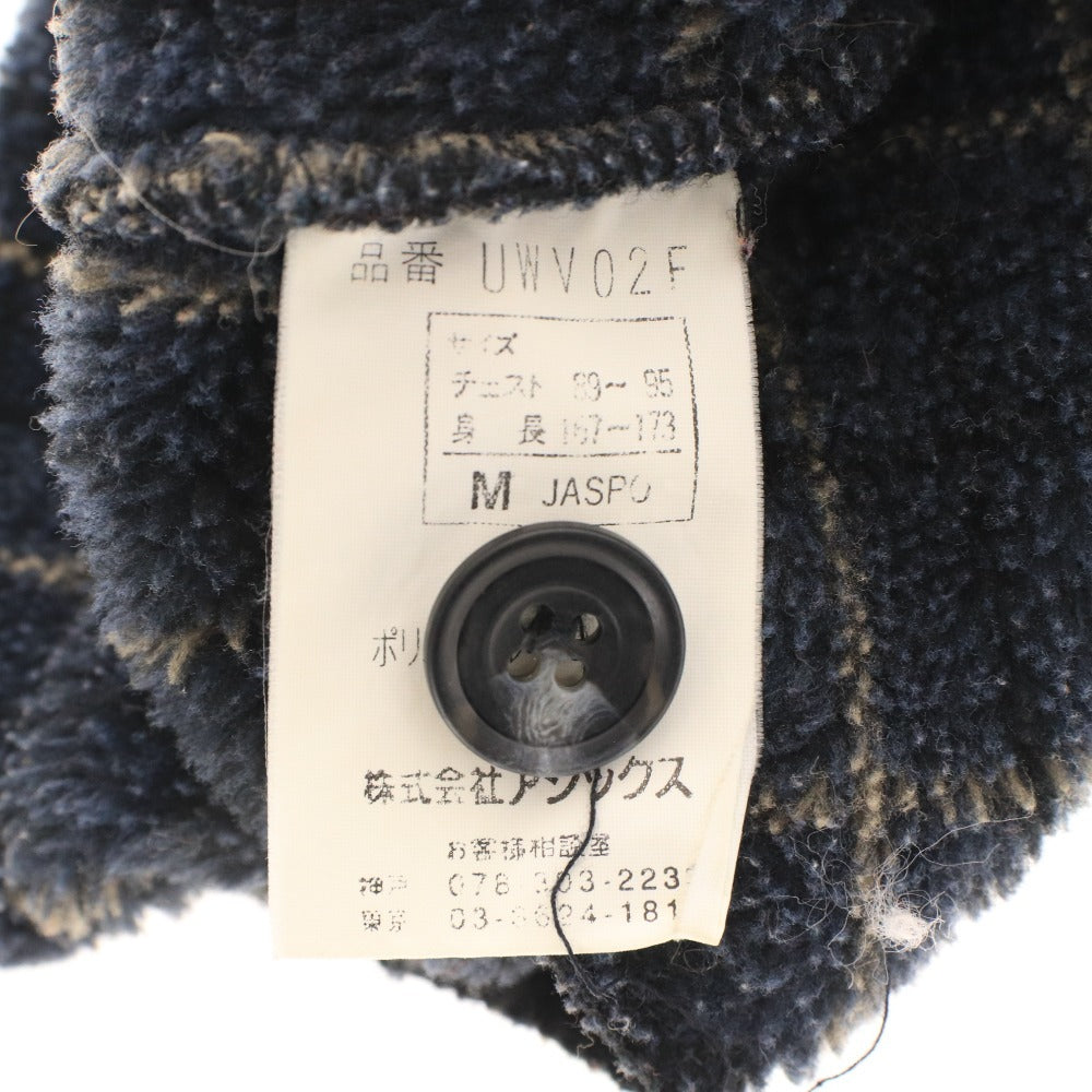 ■ ウールリッチ ジャケット プルオーバー アウター フリース チェック メンズ M ネイビー