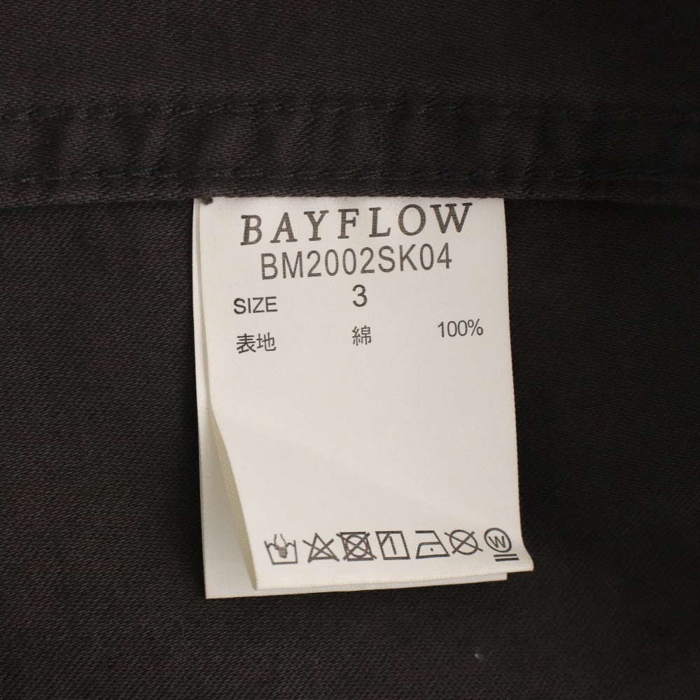 ■ BAYFLOW ベイフロー ジャケット コート アウター ファスナー ポケット フード メンズ 3 カーキグレー系 ダークグレー系